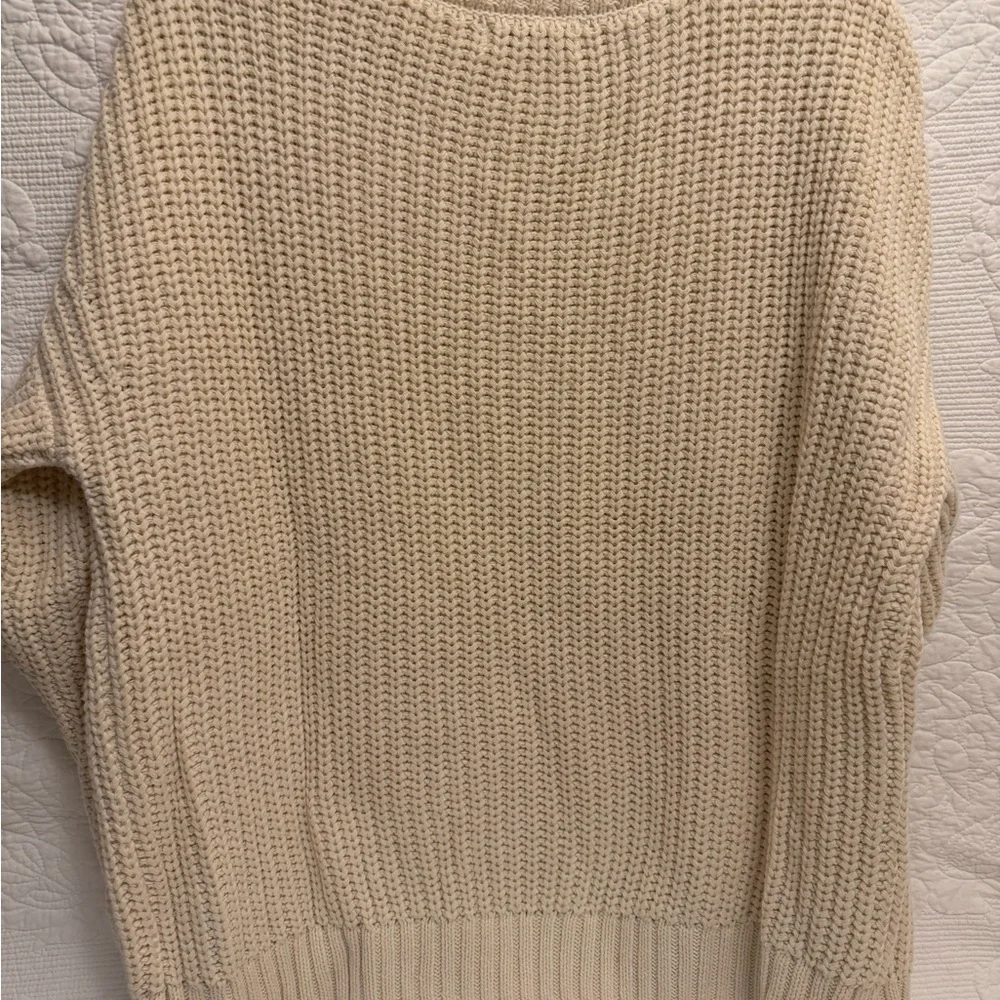 Francesca's Cream Sweater with Sequin Accents - Picture 7 of 7